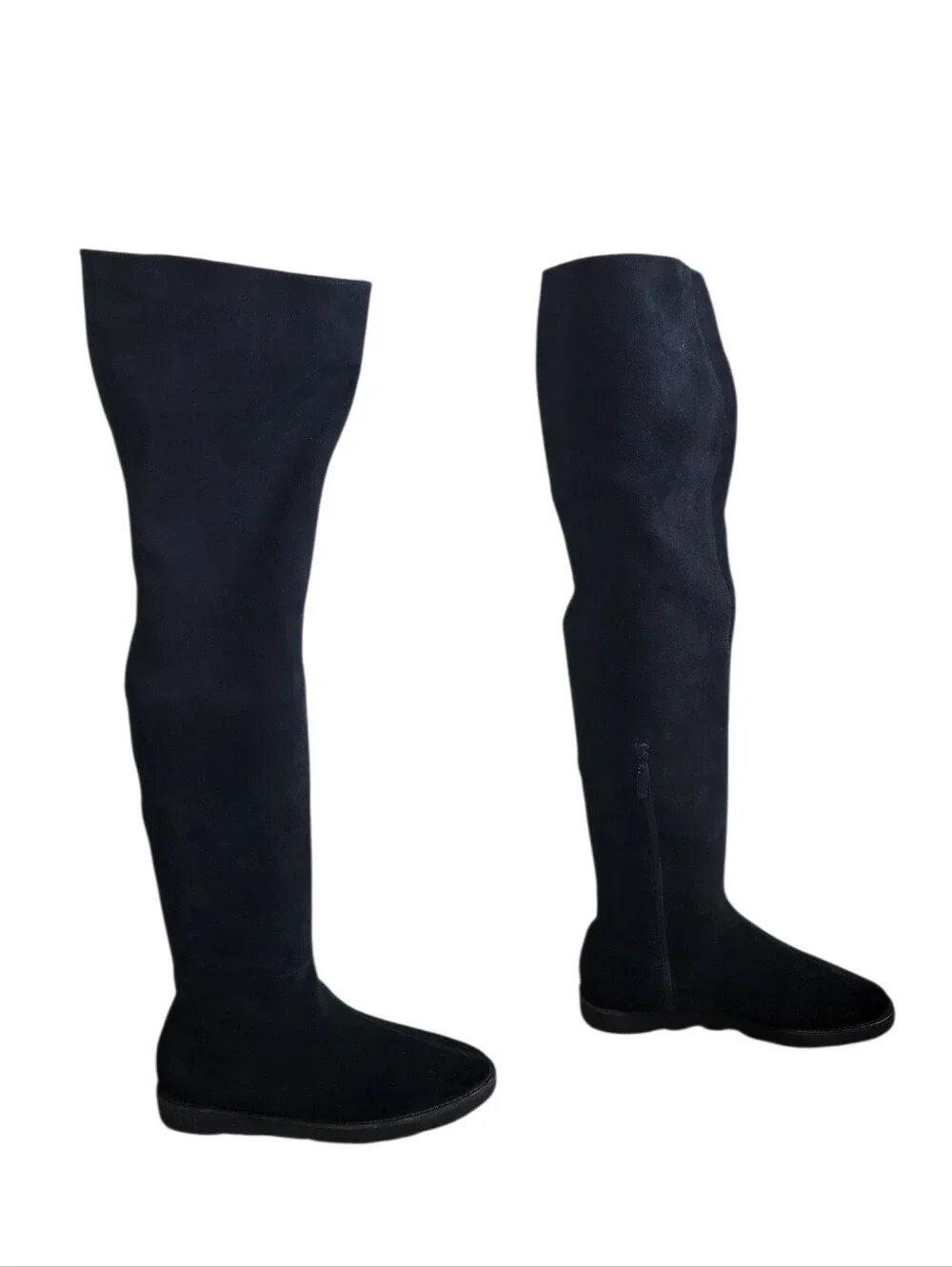 Diane‎ Von Furstenburg DVF Over The Knee Suede Boots Black